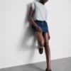 Pamuklu denim mini etek Pamuklu denim mini etek