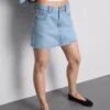 Pamuklu denim mini etek Pamuklu denim mini etek