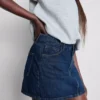 Pamuklu denim mini etek Pamuklu denim mini etek