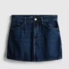 Pamuklu denim mini etek Pamuklu denim mini etek