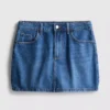 Pamuklu denim mini etek Pamuklu denim mini etek
