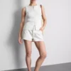 Pamuklu denim mini şort Pamuklu denim mini şort