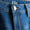 Pamuklu denim orta bel geniş paça jean Pamuklu denim orta bel geniş paça jean