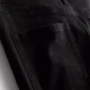 Pamuklu denim orta bel geniş paça Jean Pamuklu denim orta bel geniş paça Jean