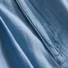 Pamuklu denim pileli geniş paça Jean Pamuklu denim pileli geniş paça Jean