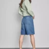 Pamuklu denim uzun bermuda şort Pamuklu denim uzun bermuda şort