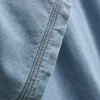 Pamuklu denim yakalı mini düz kesim elbise Pamuklu denim yakalı mini düz kesim elbise