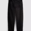 Pamuklu denim yüksek bel dar paça jean Pamuklu denim yüksek bel dar paça jean