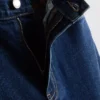 Pamuklu denim yüksek bel dar paça jean Pamuklu denim yüksek bel dar paça jean