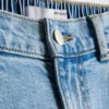 Pamuklu denim yüksek bel dar paça jean Pamuklu denim yüksek bel dar paça jean