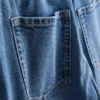 Pamuklu denim yüksek bel dar paça jean Pamuklu denim yüksek bel dar paça jean
