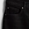 Pamuklu denim yüksek bel dar paça jean Pamuklu denim yüksek bel dar paça jean