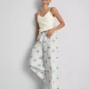 Pamuklu desenli pijama altları
