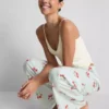 Pamuklu desenli pijama altları