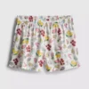 Pamuklu dokuma pijama şortu