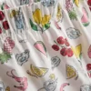 Pamuklu dokuma pijama şortu
