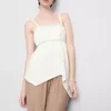 Pamuklu, etek ucu mendil kesimli cami bluz Pamuklu, etek ucu mendil kesimli cami bluz