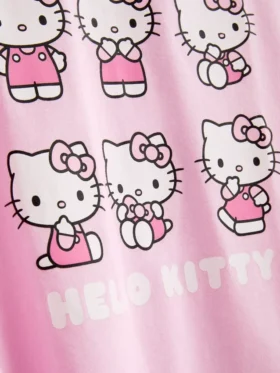 Pamuklu Hello Kitty karakterli pijamalar