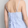 Pamuklu çizgili cami pijama üstü Pamuklu çizgili cami pijama üstü