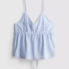 Pamuklu çizgili cami pijama üstü Pamuklu çizgili cami pijama üstü