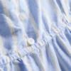 Pamuklu çizgili cami pijama üstü Pamuklu çizgili cami pijama üstü