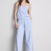 Pamuklu çizgili oxford pijama altları Pamuklu çizgili oxford pijama altları