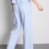 Pamuklu çizgili oxford pijama altları Pamuklu çizgili oxford pijama altları