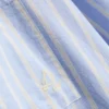 Pamuklu çizgili oxford pijama gömleği Pamuklu çizgili oxford pijama gömleği