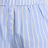 Pamuklu çizgili oxford pijama şortu Pamuklu çizgili oxford pijama şortu