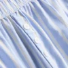 Pamuklu çizgili oxford pijama şortu Pamuklu çizgili oxford pijama şortu