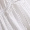 Pamuklu katlı V yakalı mini elbise Pamuklu katlı V yakalı mini elbise