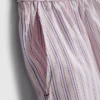 Pamuklu, oda servisi tarzı çizgili pijama şortu Pamuklu, oda servisi tarzı çizgili pijama şortu