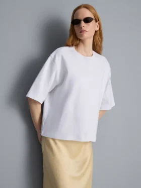 Pamuklu oversize tişört