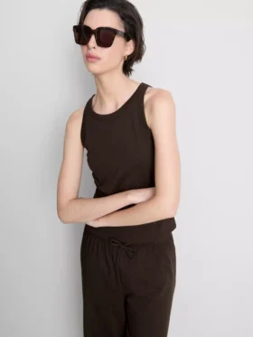 Pamuklu racerback tişört