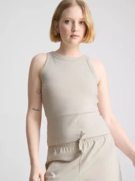 Pamuklu racerback tişört