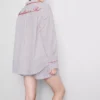 Pamuklu “Yatakta Kahvaltı” pijama gömleği