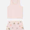 Pamuklu yelekli kısa pijama Pamuklu yelekli kısa pijama