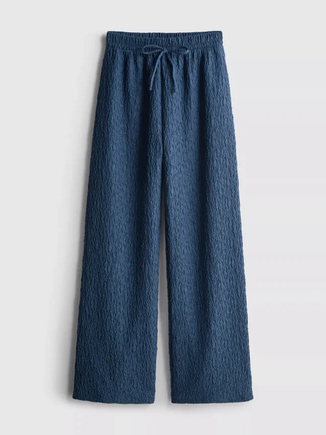 Paula Echevarría kırışık geniş paça pantolon Paula Echevarría kırışık geniş paça pantolon