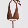 Paula Echevarría leopar desenli halter yaka bikini üstü Paula Echevarría leopar desenli halter yaka bikini üstü