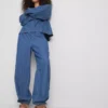 Paula Echevarría pamuk ağırlıklı denim harem pantolon Paula Echevarría pamuk ağırlıklı denim harem pantolon