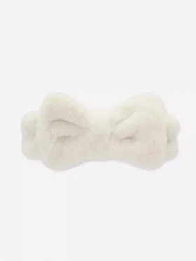 Peluş fiyonklu saç bandı