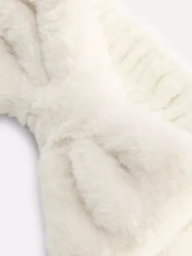 Peluş fiyonklu saç bandı