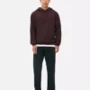 İpli kapüşonlu sweatshirt