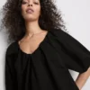 Pofuk kollu mini smock elbise Pofuk kollu mini smock elbise