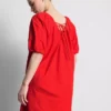 Pofuk kollu mini smock elbise Pofuk kollu mini smock elbise