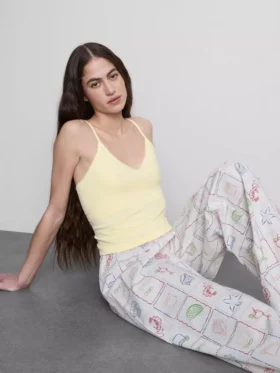 Pointelle pijama cami