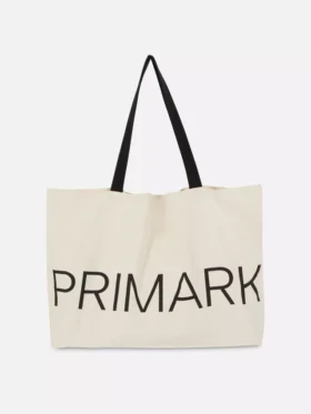 Primark grafik desenli kanvas tote çanta