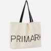 Primark grafik desenli kanvas tote çanta