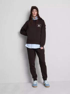 Rahat kesim, baskılı pamuk karışımı sweatshirt