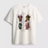 Rahat kesim Gorillaz grafik desenli müzik tişörtü Rahat kesim Gorillaz grafik desenli müzik tişörtü